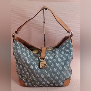 LOWSTART Dooney &Bourke  Leather & and Jacquard Shoul…